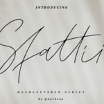 Sfattii Font Poster 1