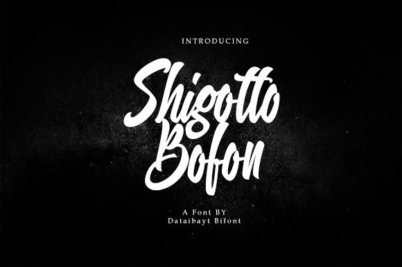 Shigutto Bofon Font Poster 1