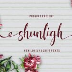 Shunligh Font Poster 1