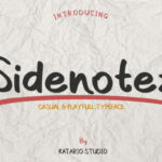 Sidenotez Font Poster 1