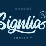 Signlia Font Poster 1