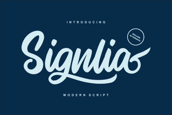 Signlia Font Poster 1