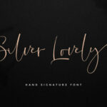 Silver Lovely Font Poster 1