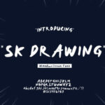 Sk Drawing Font Poster 1