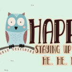 Sleep Owl Font Poster 6