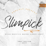 Slimpick Font Poster 1