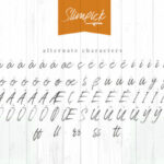 Slimpick Font Poster 11