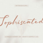 Sophiscated Font Poster 1