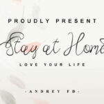 Stay at Home Font Poster 1