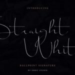 Straight White Font Poster 1