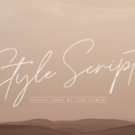 Style Script Font Poster 1