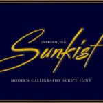 Sunkist Font Poster 1