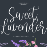 Sweet Lavender Font Poster 1