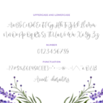 Sweet Lavender Font Poster 6