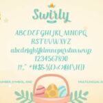 Swirly Font Poster 6