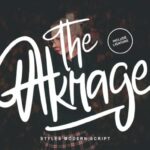 The Akrage Font Poster 1