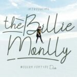 The Billie Monlly Font Poster 2