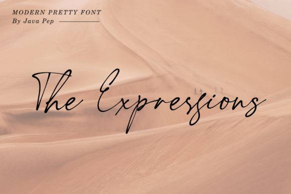 The Expressions Font Poster 1