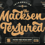 The Macksen Textured Font Poster 1