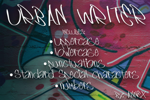 Urban Writer Font Poster 1