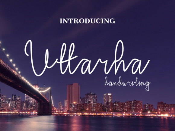 Uttarha Handwriting Font Poster 1