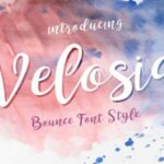 Velosia Font Poster 1