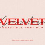 Velvet Lousitone Duo Font Poster 1