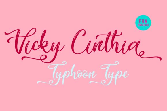 Vicky Cinthia Font Poster 1