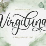 Virgiluna Font Poster 1