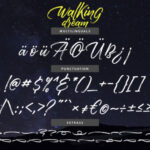 Walking Dream Font Poster 8