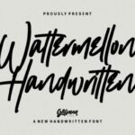 Wattermellon Font Poster 1