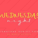 Wednesday Night Font Poster 2