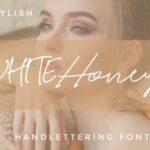 White Honey Duo Font Poster 2