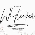 Whyteover Font Poster 1