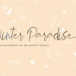 Winter Paradise Font Poster 1