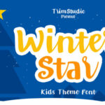 Winter Star Font Poster 1