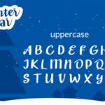 Winter Star Font Poster 6