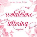 Wonderone Beautiful Font Poster 7