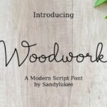 Woodwork Font Poster 1