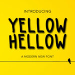 Yellow Hellow Font Poster 1