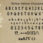 Yellow Hellow Font Poster 4