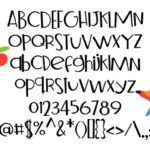 A Dorky Print Font Poster 3