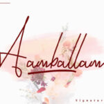 Aambalam Font Poster 1