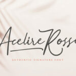 Acelire Rosse Font Poster 1