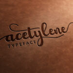 Acetylene Script Font Poster 12