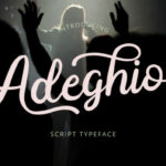 Adeghio Font Poster 1