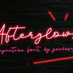 Afterglows Font Poster 1