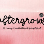 Aftergrows Font Poster 1