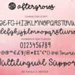 Aftergrows Font Poster 2