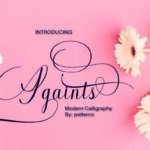 Againts Font Poster 6